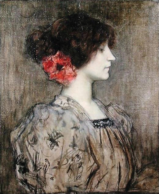Portrait de Colette à l’âge de 23 ans, par Ferdinand Humbert (1842-1934)