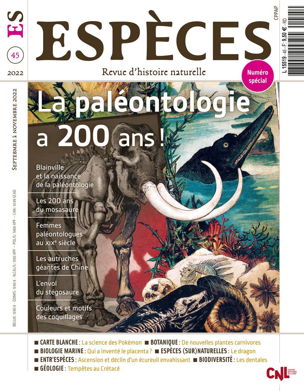 especes couverture numero45